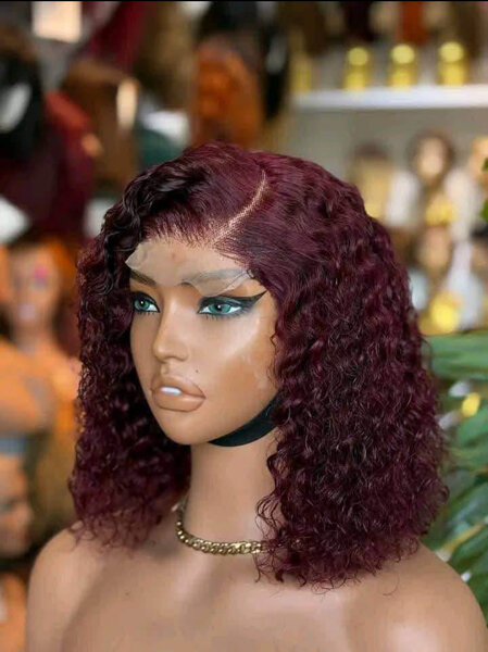 Perruque bouclée naturelle