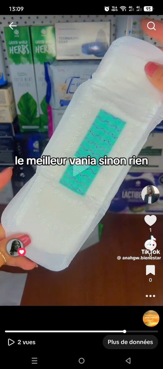 Serviettes hygiéniques Anion