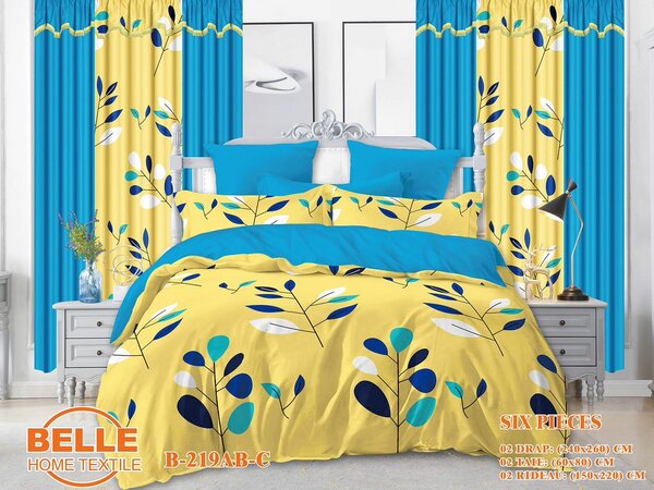 Ensemble draps et rideaux 3place