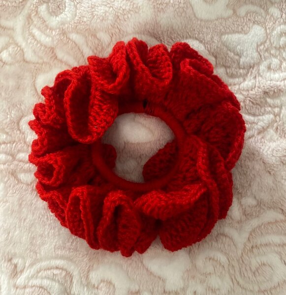 Crochet scrunchies