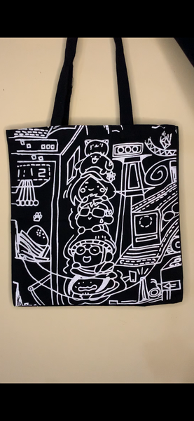 Sac cabas en toile graphique