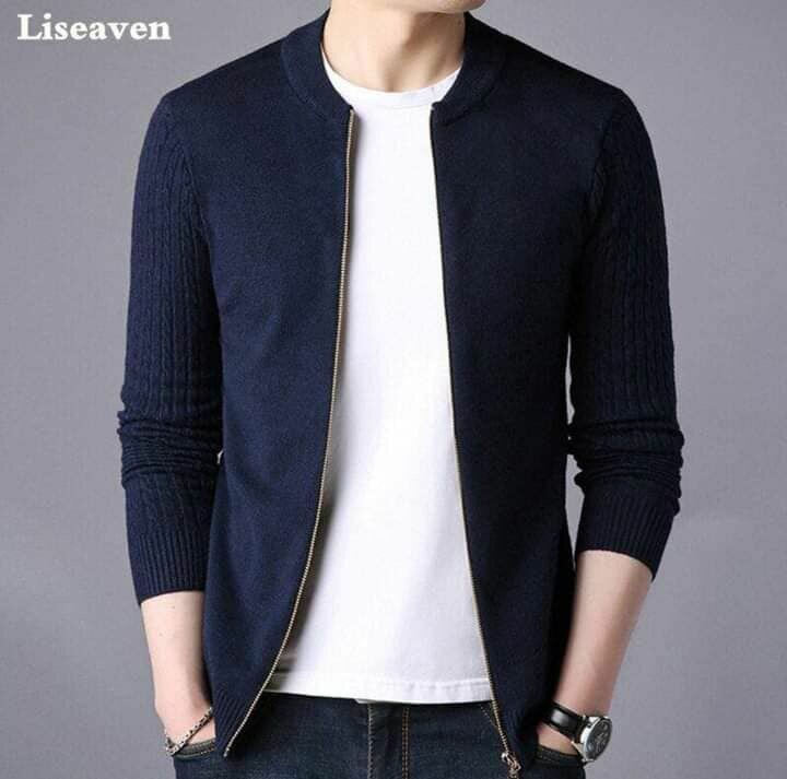 Cardigan zippé pour homme