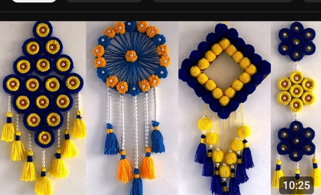 Décor mural en laine artisanale