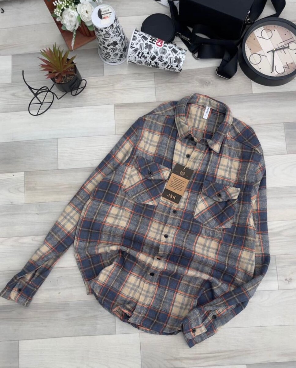 Chemise en flanelle à carreaux