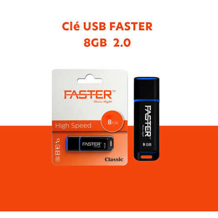 Clé USB 8GB FASTER 2.0