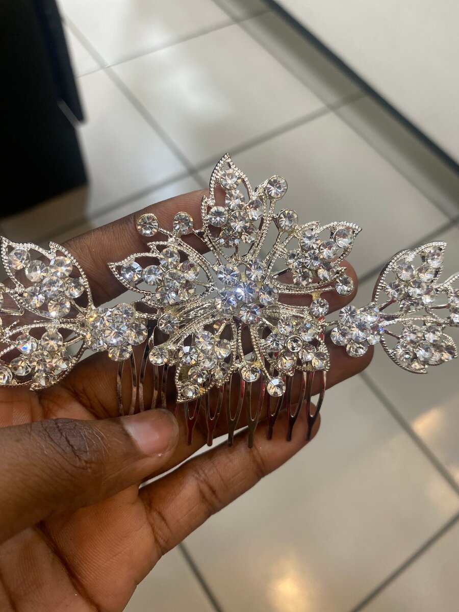 Peigne Mariage Cristal Élégant