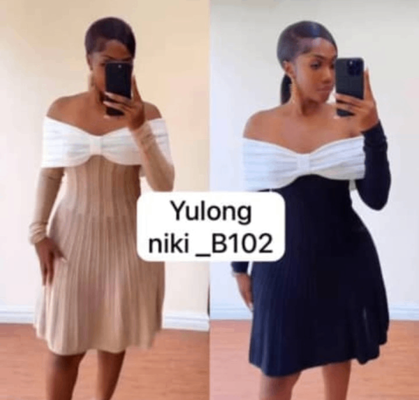 Robe Épaules Dénudées Élégante