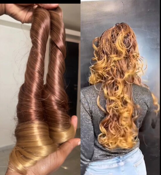 Extensions de cheveux bouclés