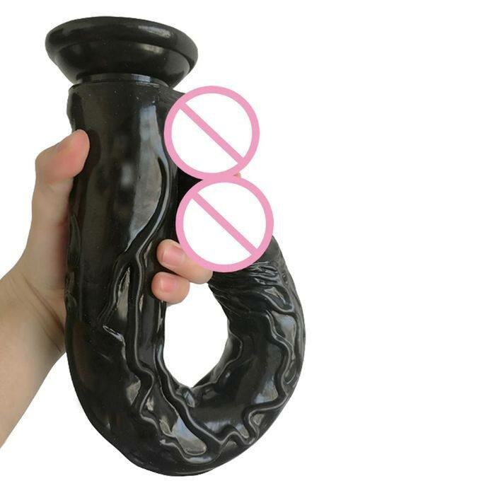 Grand gode réaliste ventouse