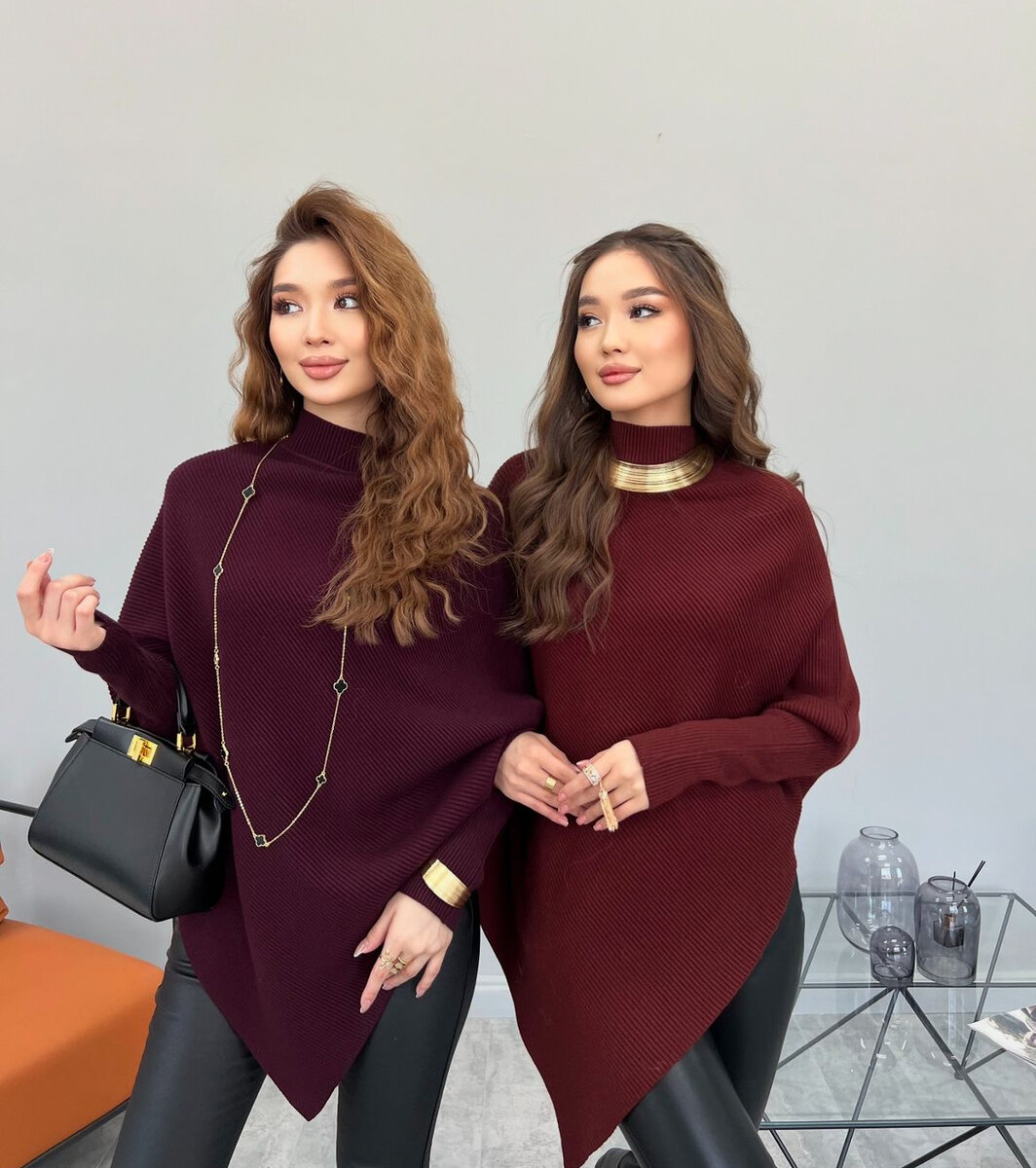 Кофта пончо