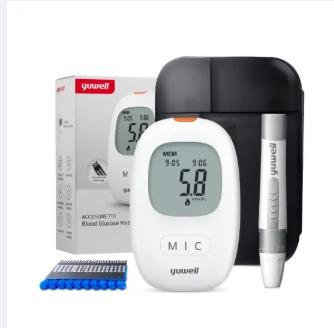 YUWELL GLUCOMETER WITH 5 STRIPS