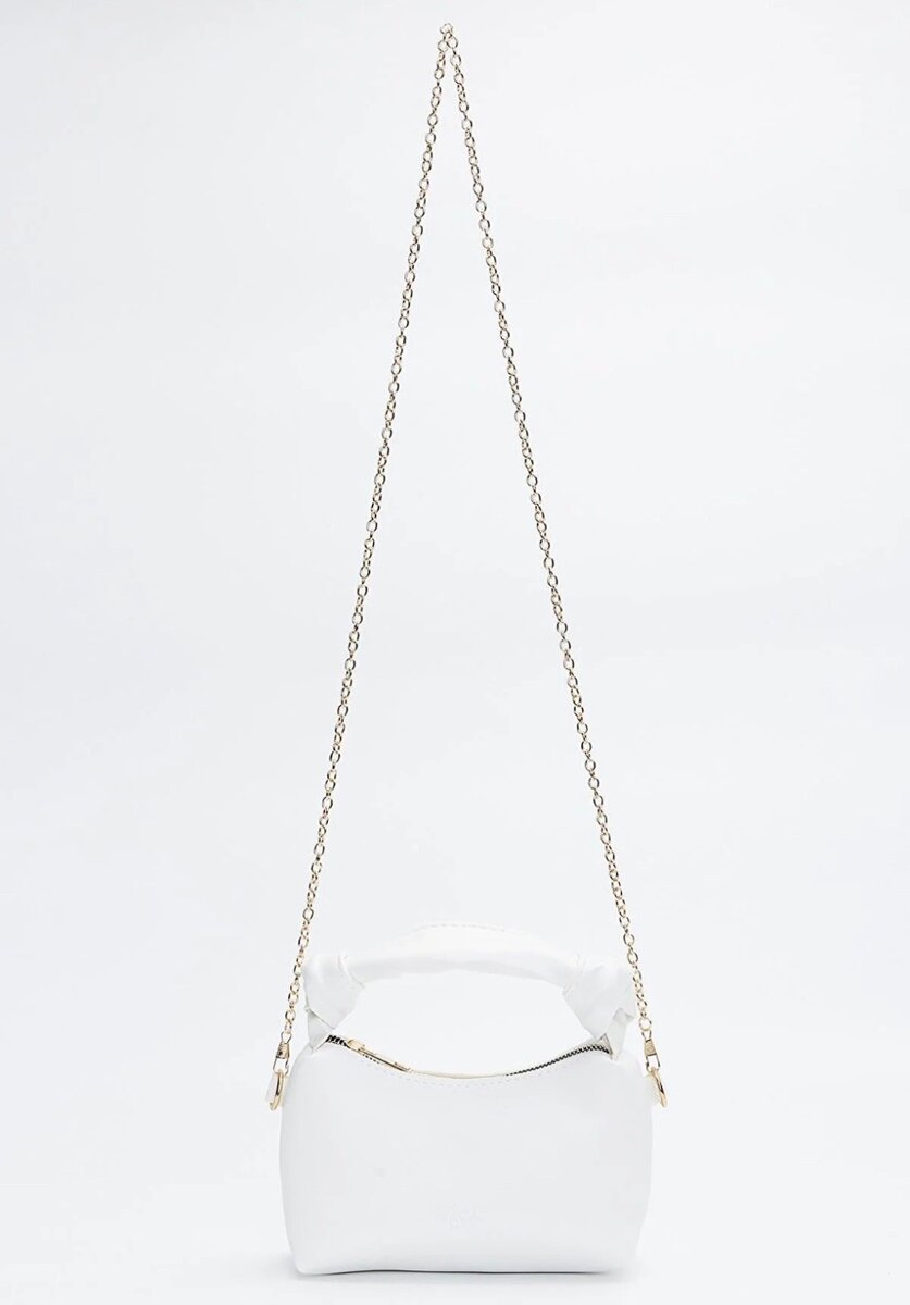 Sac à main et bandoulière couleur blanc