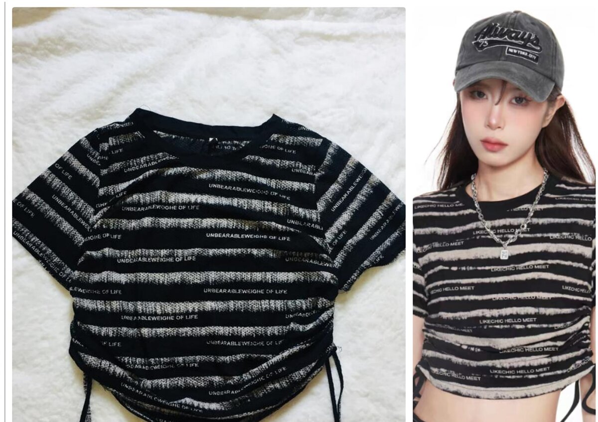 Salaula crop tops and tops