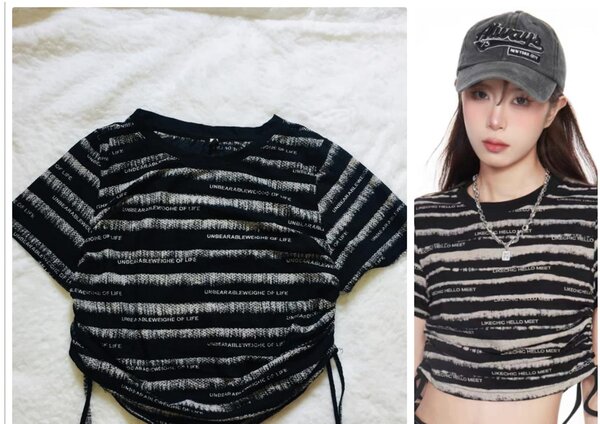 Salaula crop tops and tops