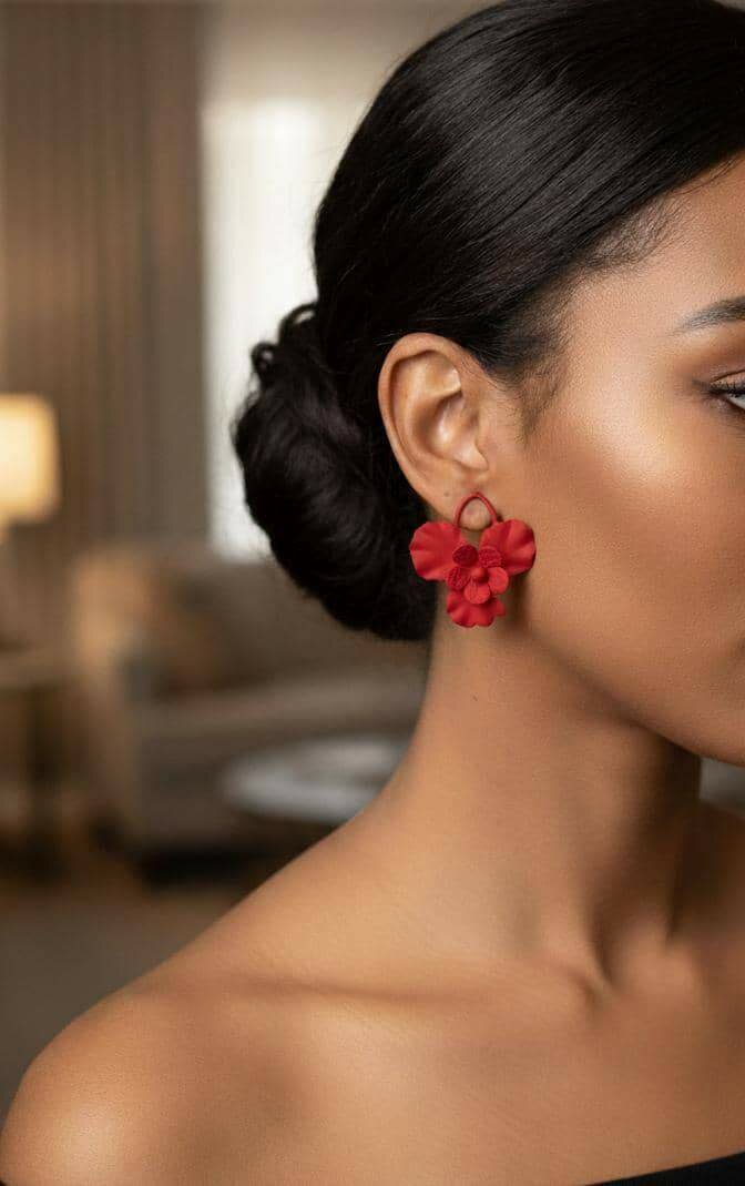 Boucles d'oreilles florales