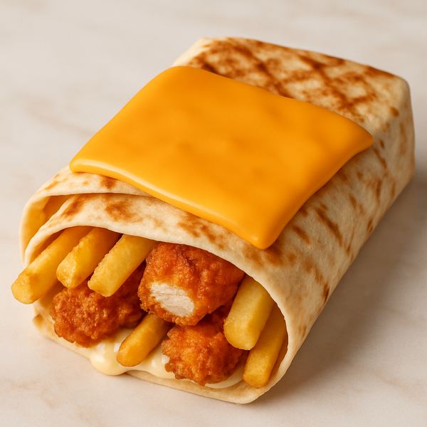 French tacos poulet pané