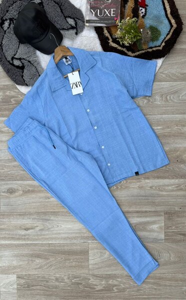 Ensemble décontracté bleu