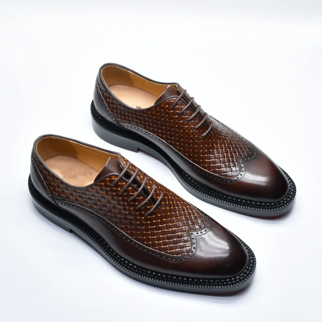 Chaussures Derby tressées homme