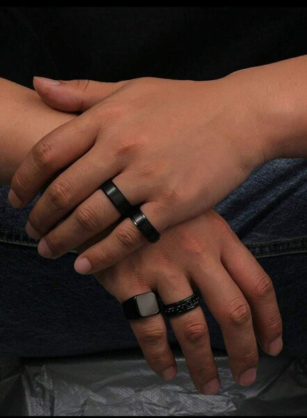 Ensemble de bagues élégantes pour hommes