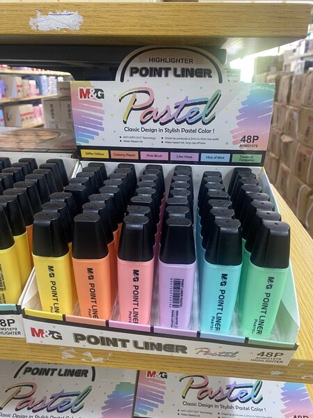 Surligneurs Pastel M&G