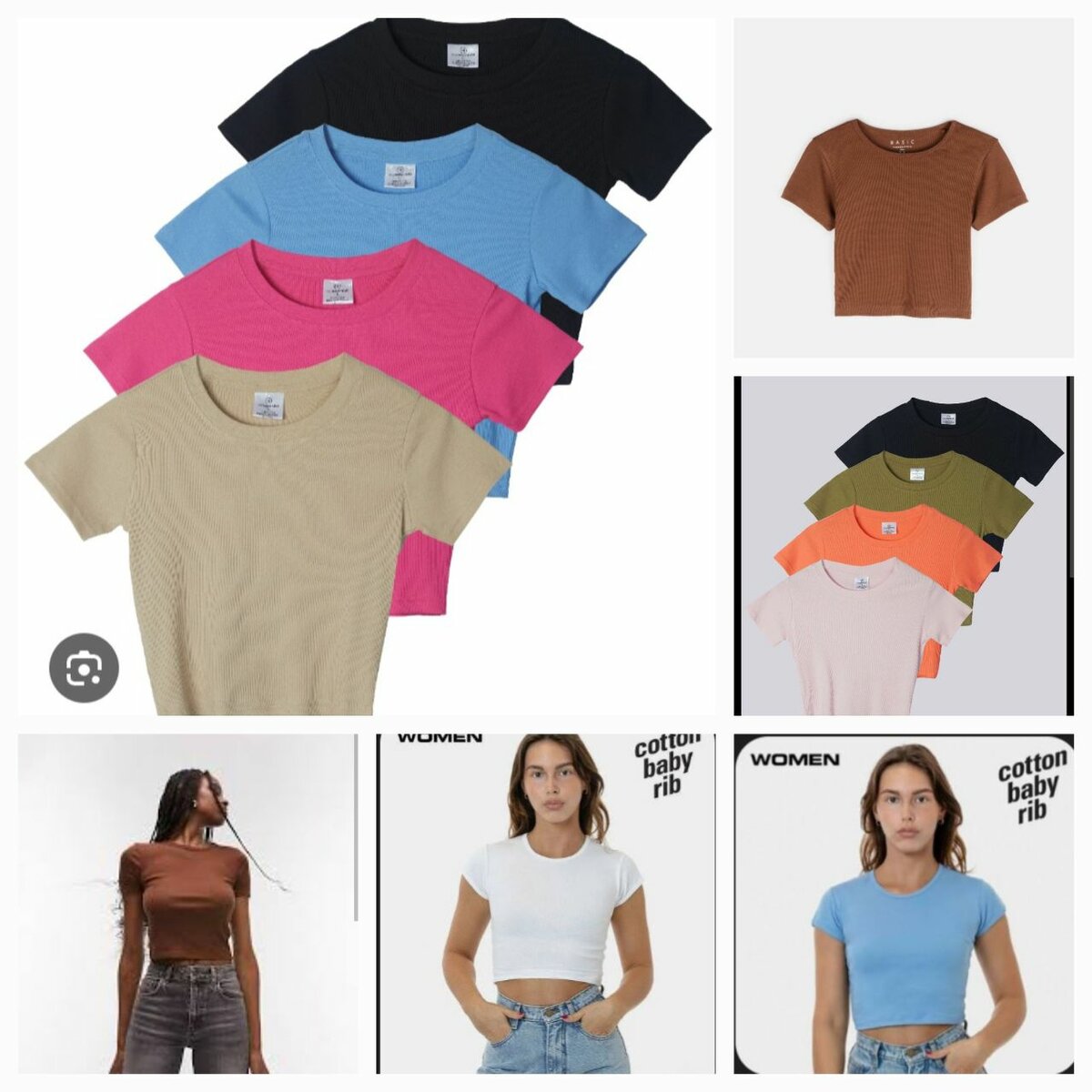 T-shirts en coton pour femmes