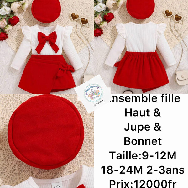Ensemble Fille Chic Rouge