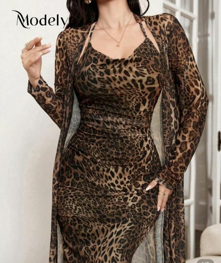 Robe léopard élégante