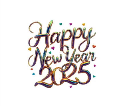 100 Pcs Happy New Year Festival Round Stickers For Decoration Gifts & Party