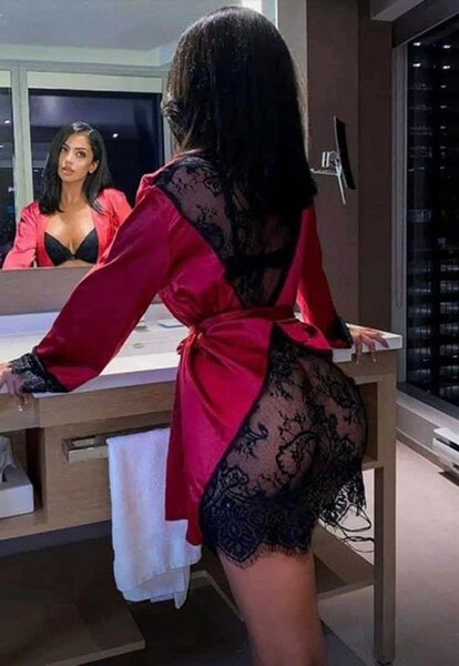 Peignoir en dentelle séduction