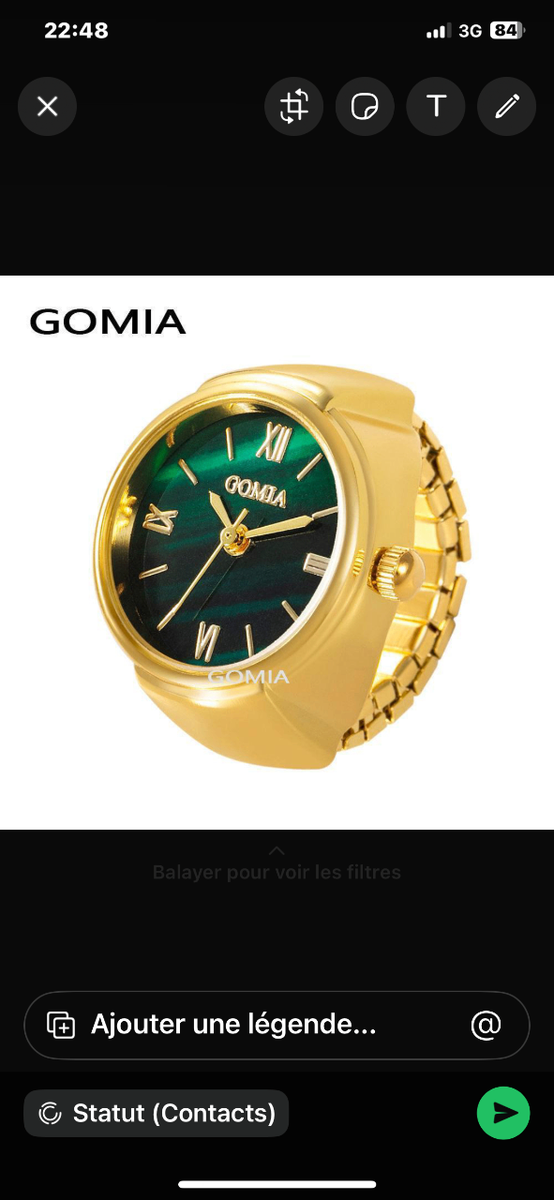 Montre Gomia élégante dorée