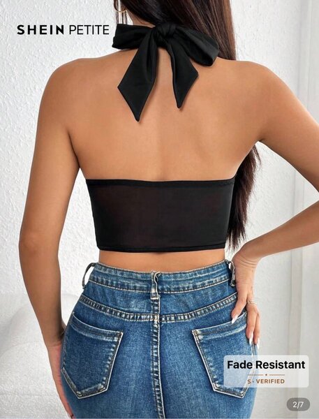 Haut Croisé Noir SHEIN