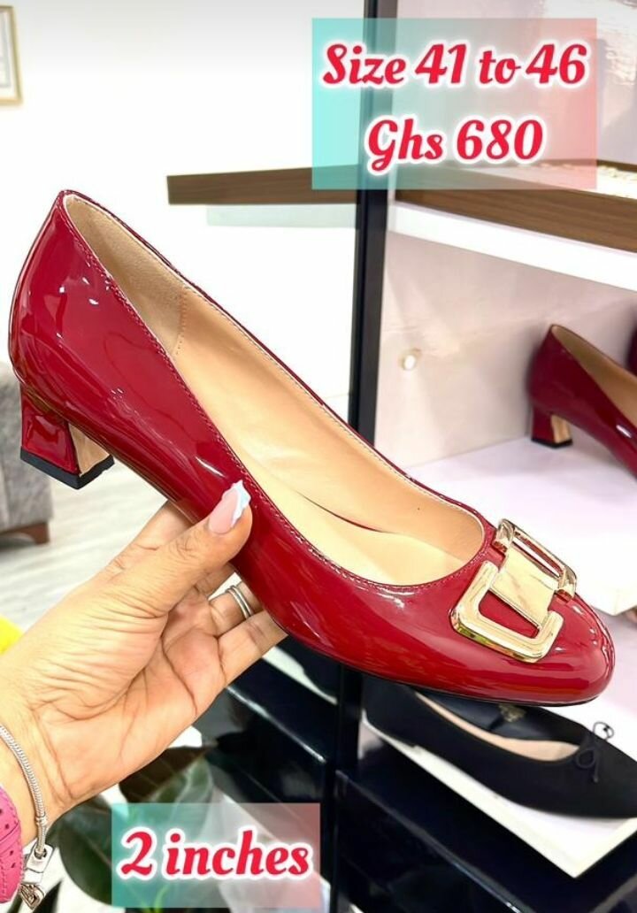 Plus Size Low Heel Tilly Red