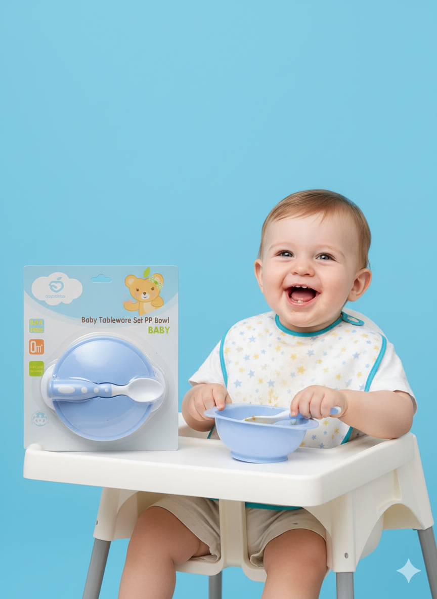 Set Vaisselle Bébé avec Cuillère