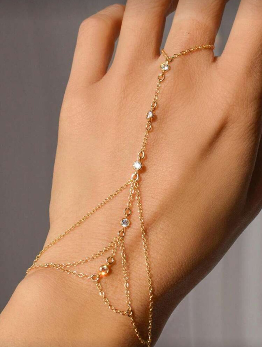 Bracelet chaîne dorée élégante