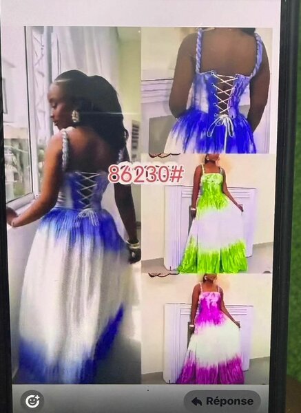 Robe longue à bretelles