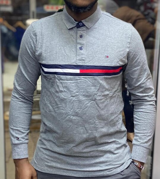 Polo manches longues homme élégant