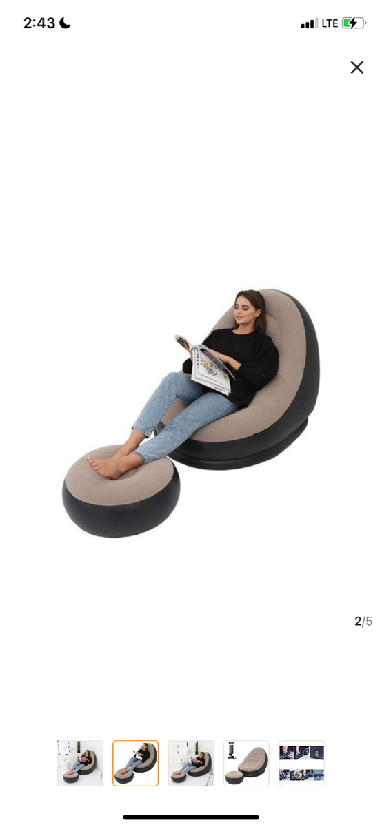 inflatable 2 in 1 sofa.