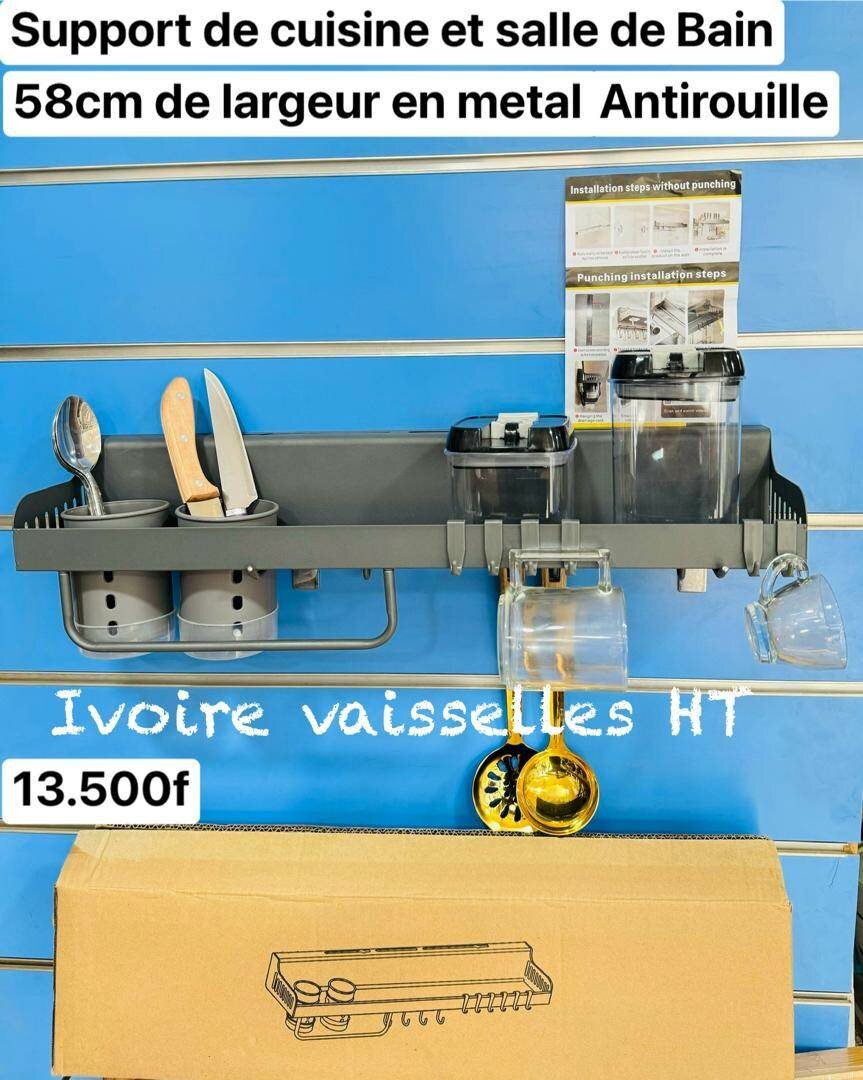 Support de salle de bain en metal antirouille