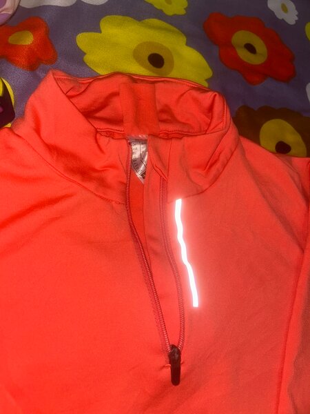 Pull polaire orange femme