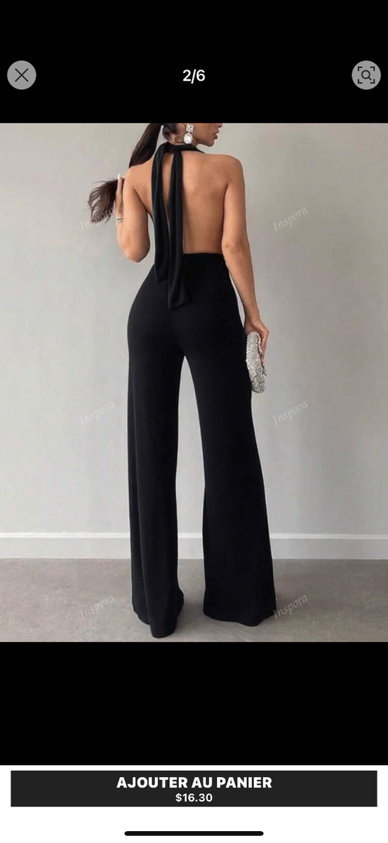 Combinaison élégante dos-nu femme