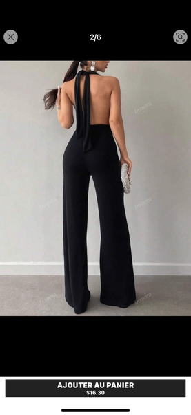 Combinaison élégante dos-nu femme