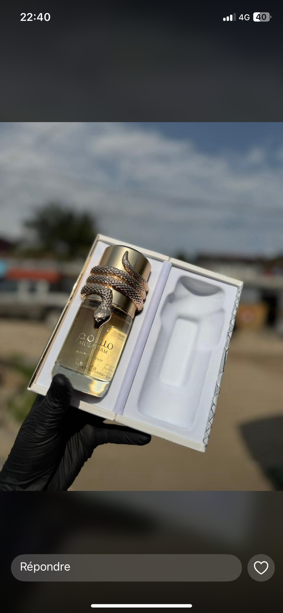 Parfum pour homme élégant