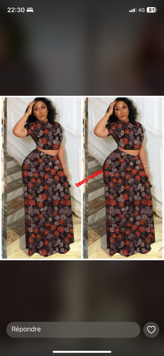 Robe longue fleurie élégante