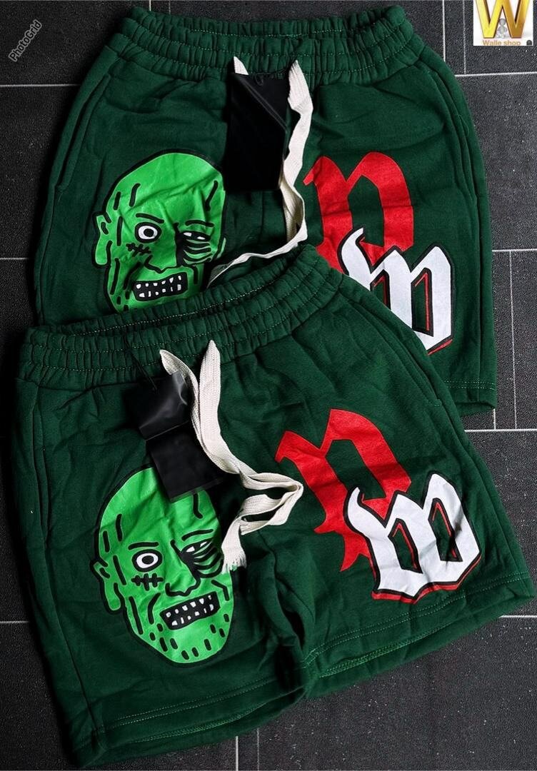 Shorts en coton à motif zombie