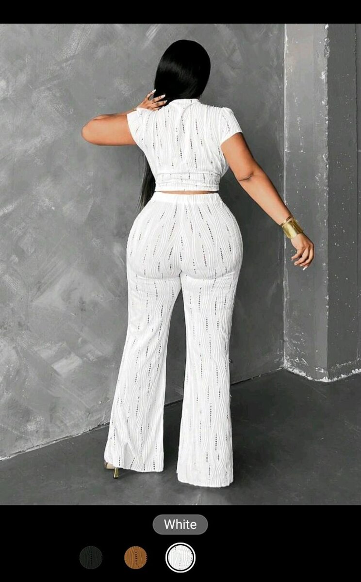 Ensemble crop top et pantalon stylé