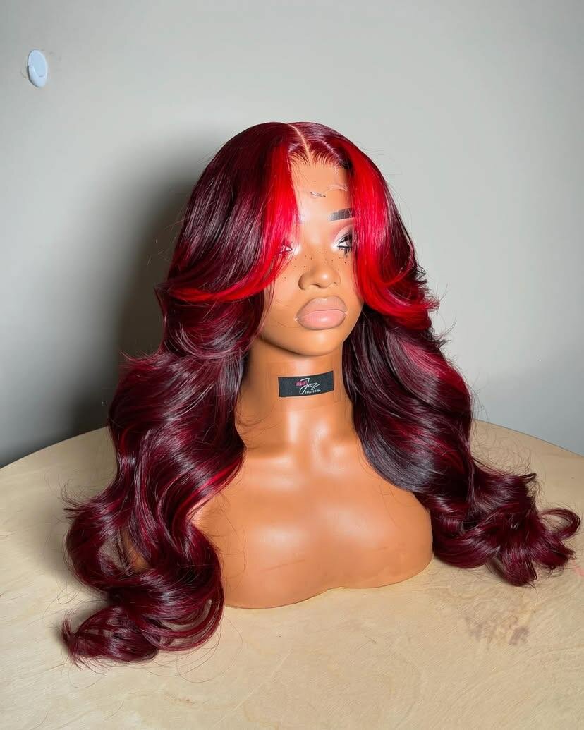 Red flames head circumference 22 medium 424 bundle