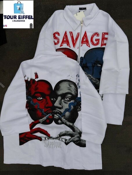 Chemise "SAVAGE" graphique