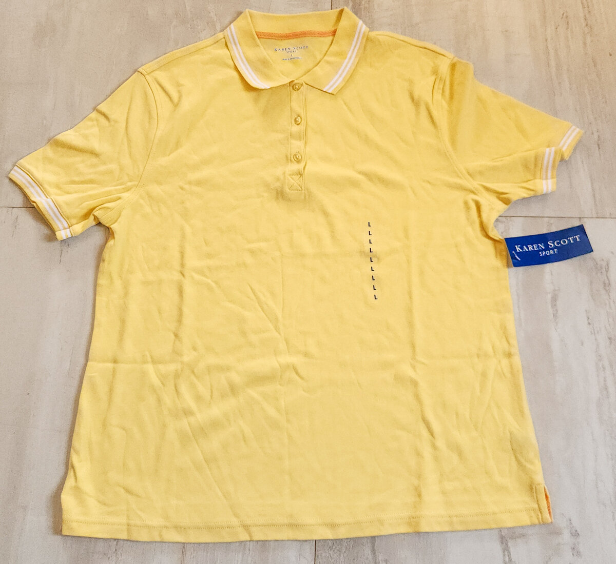 Karen Scott Sport Polo T Shirt