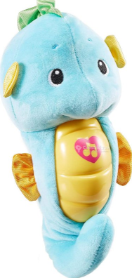 Jouet musical Hippocampe veilleuse bébé en peluche