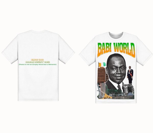 T-shirt "BABI WORLD" rétro